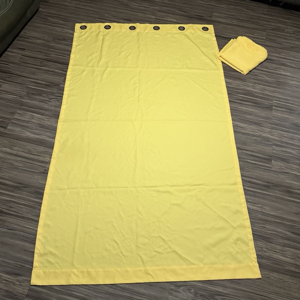 Sun Zero Yellow Grommet 2 Panel 48 X 84 Curtains Boho Minimalist Spring Light